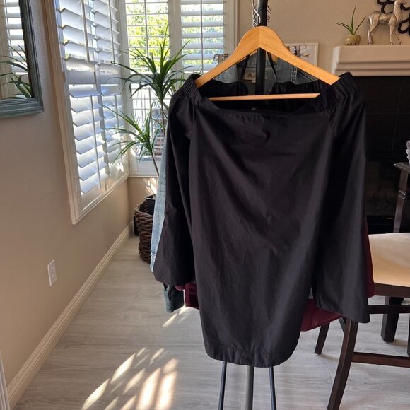 Free People Blouse Womens SZ S/P Black Show Me Some Shoulder Slit Sleeve Modern - Picture 14 of 14